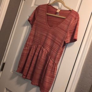 Flattering Pink Peplum Top